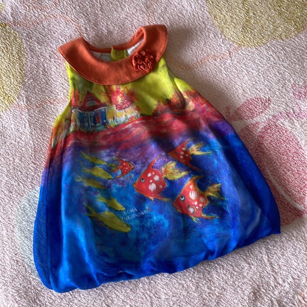 Summer dress/tunic with matching pants for toddler - Picture 2 of 8